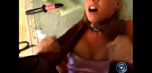  Huge titted Mandy Bright takes a cock deep down her throat and cunt